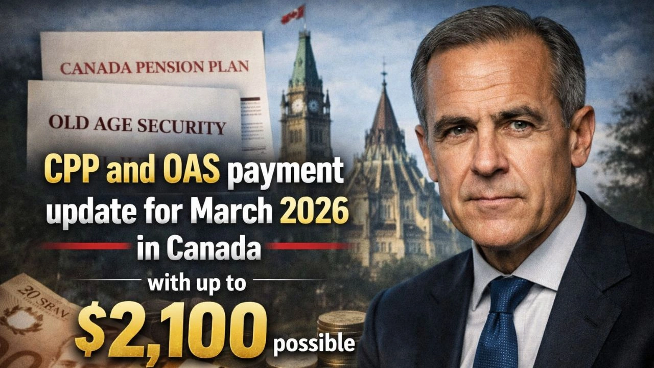 CPP and OAS payment update for March 2026 in Canada with up to $2,100 possible