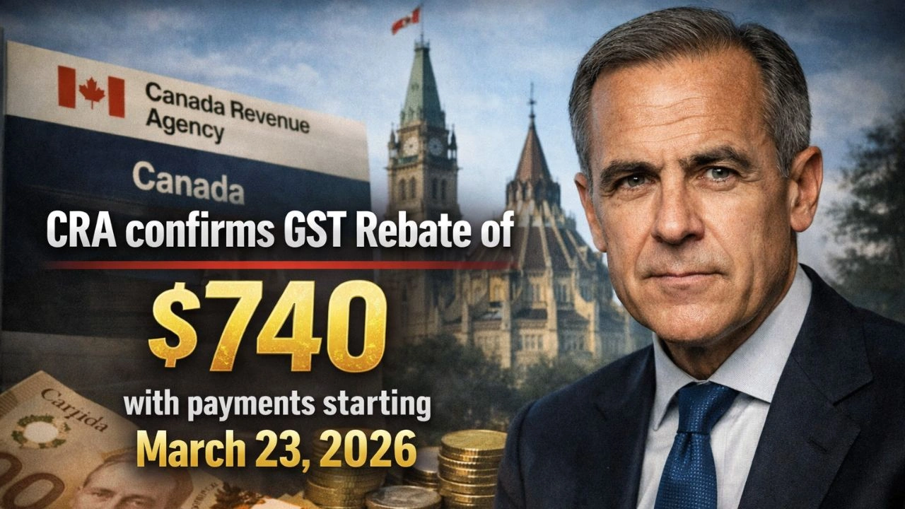 CRA confirms GST rebate of $740 with payments starting March 23, 2026