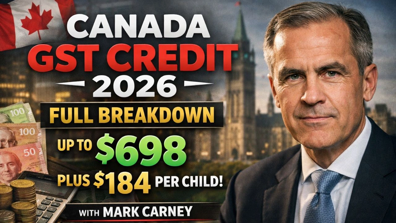 Canada GST Credit 2026 Full Breakdown Up to $698 Plus $184 Per Child