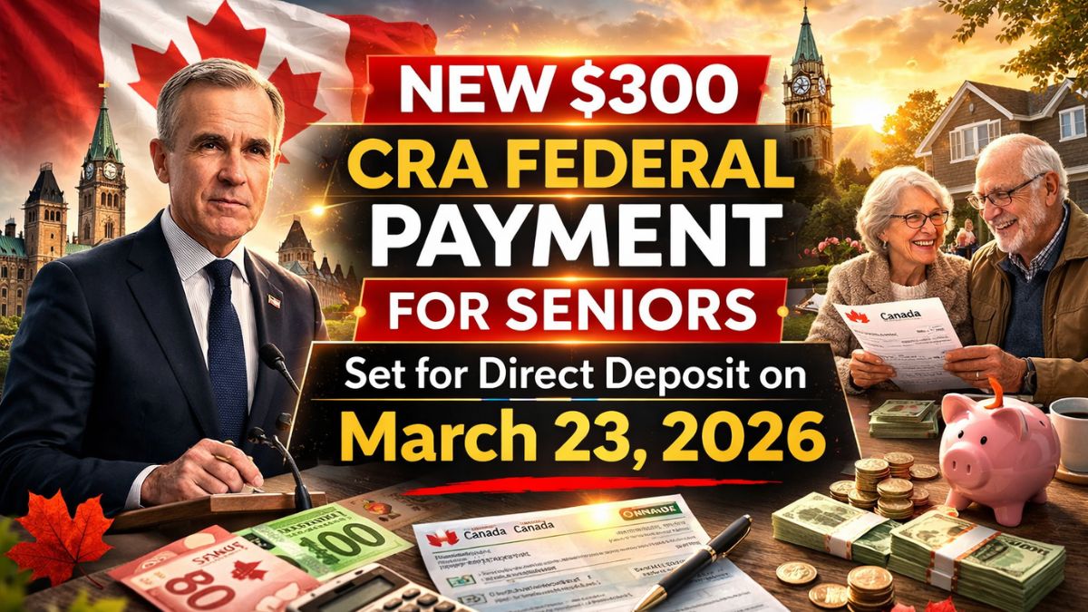 New $300 CRA Federal Payment for Seniors Set for Direct Deposit on March 23, 2026